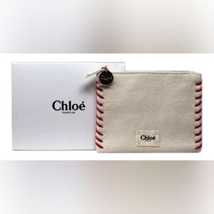 Chloe Parfum Canvase Pouch. "5 x 4". NEW IN BOX!